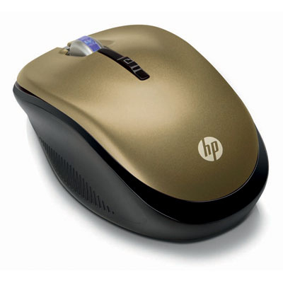 Raton Inalámbrico - HP, LP336AA WIRELESS MOUSE (BUTTER GOLD)
