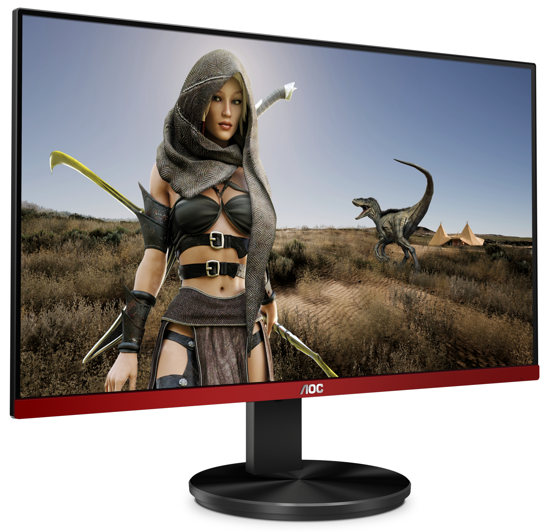 Monitor gaming - AOC G2590FX, 24.5", 144HZ, Full HD 1920X1080, 1ms, 400 cd/m², Freesync, Rojo