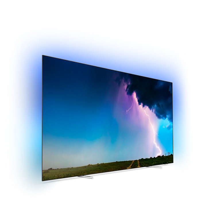 TV OLED 65" - Philips 65OLED754/12, UltraHD 4K, Quad Core P5, Smart TV, Dolby Atmos, 40W, Con Subwoofer, Negro
