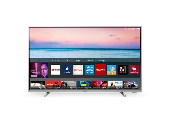 TV LED 43" - Philips 43PUS6554, UHD 4K, 3840x2160, Quad Core, HDMI, USB, Satélite Common Interface, A+