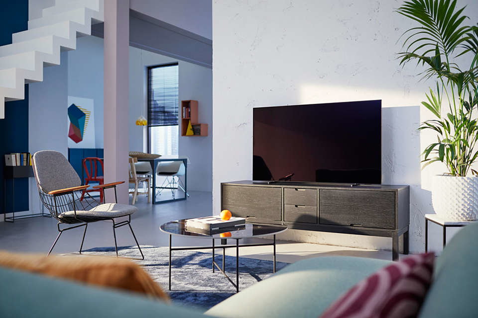 TV OLED 55" - Philips 55OLED754/12, UltraHD 4K, Quad Core P5, Smart TV, Dolby Atmos, 40W, Con Subwoofer, Negro