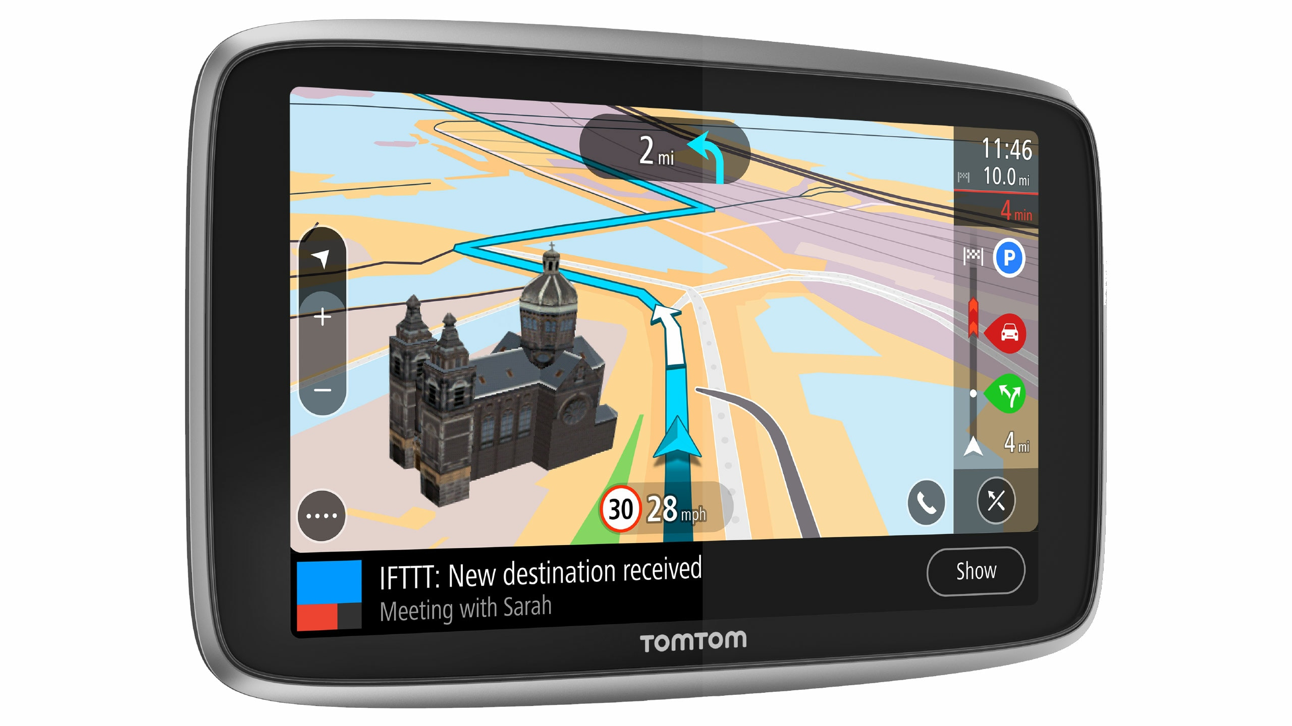 GPS - TomTom GO PREMIUM, 6", Mapa Mundial, Bluetooth, Negro