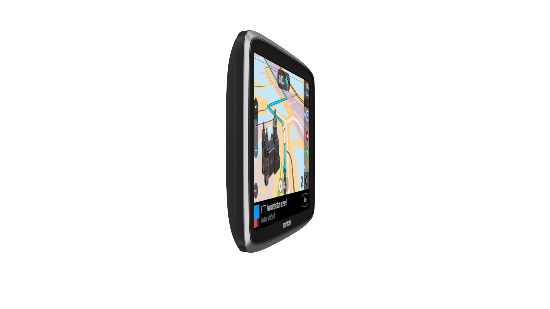 GPS - TomTom GO PREMIUM, 5",  Mapa Mundial, Bluetooth, Negro