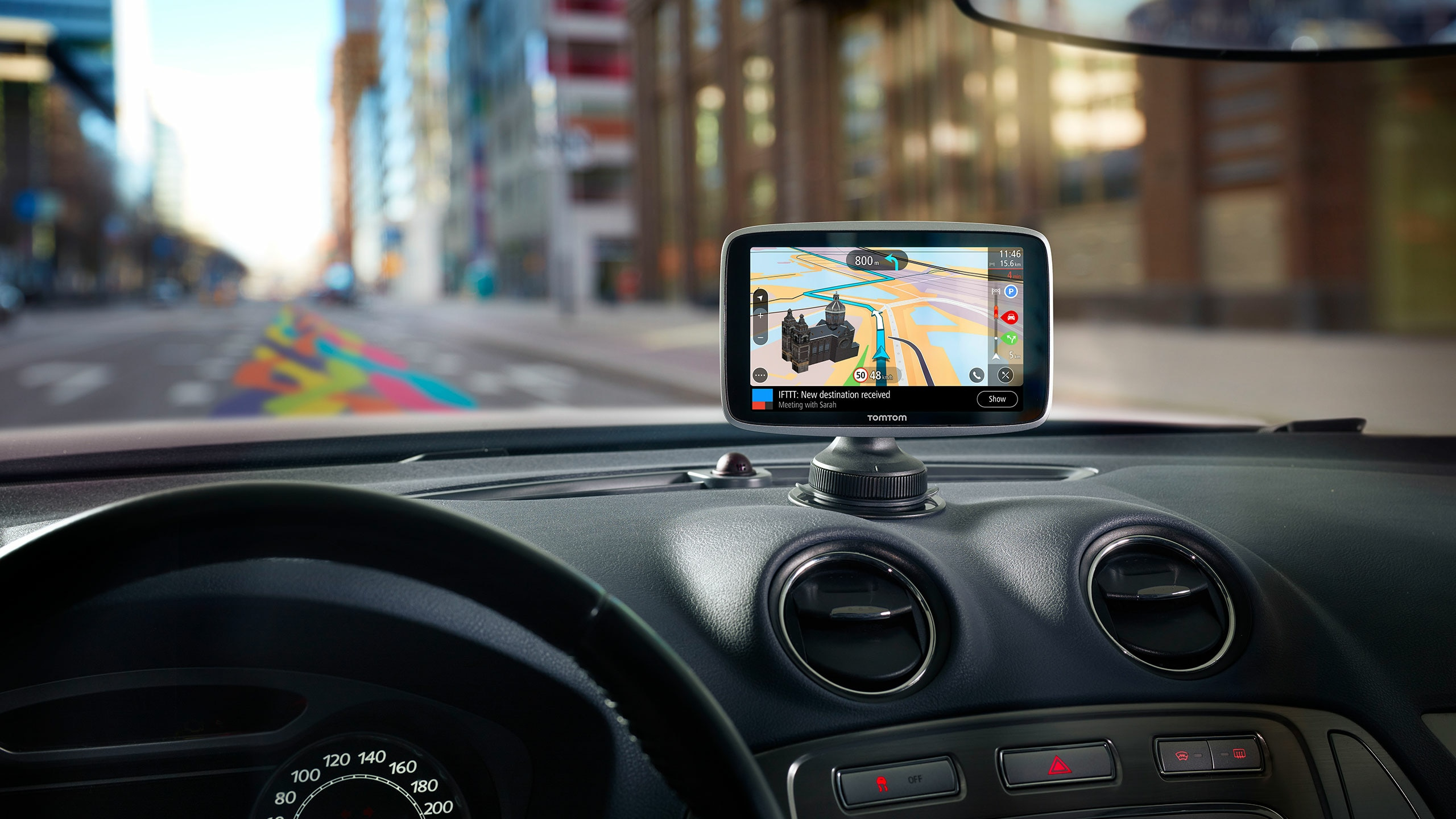 GPS - TomTom GO PREMIUM, 5",  Mapa Mundial, Bluetooth, Negro