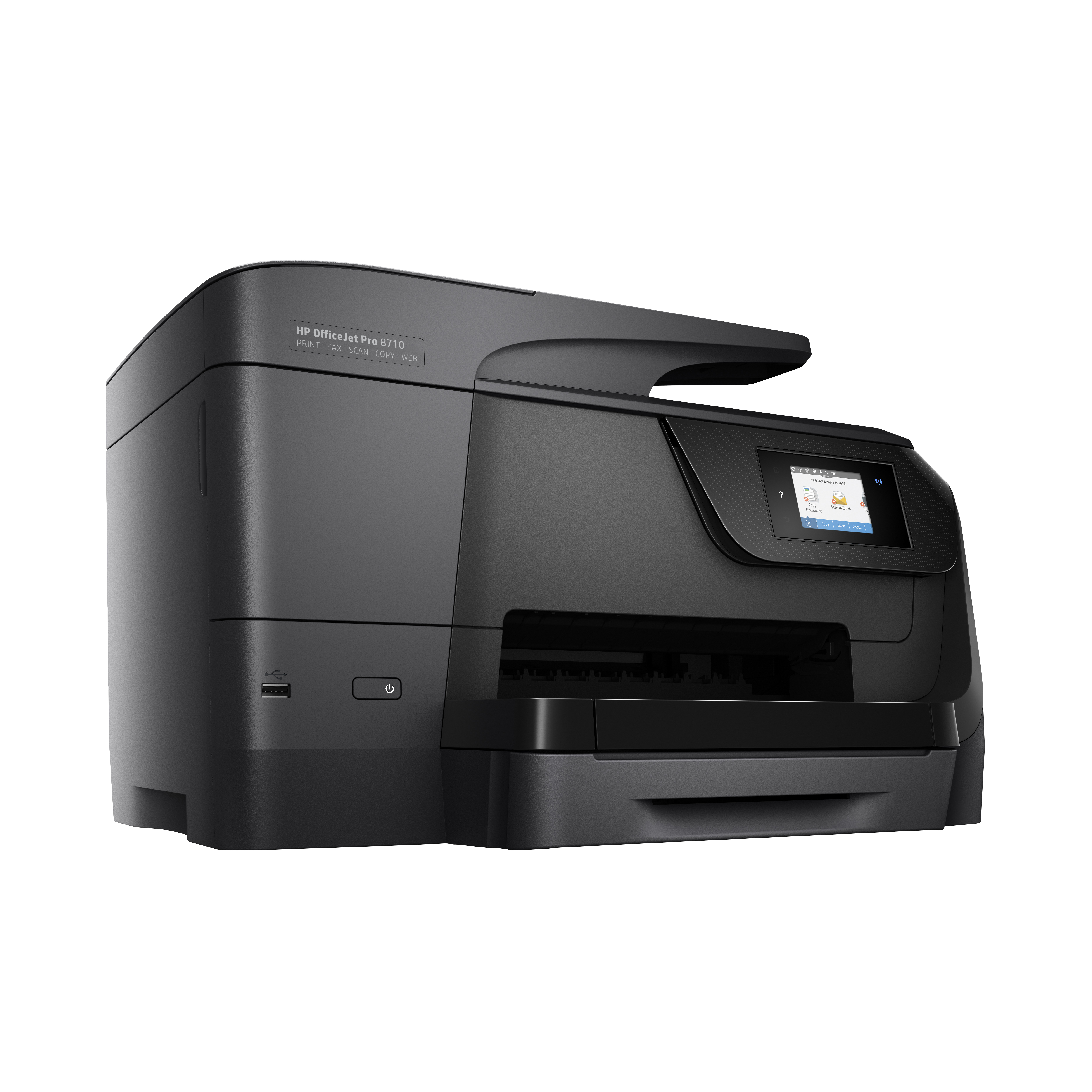 Impresora multifunción - HP Officejet PRO 8710, Doble cara automático, WiFi, Ethernet, USB
