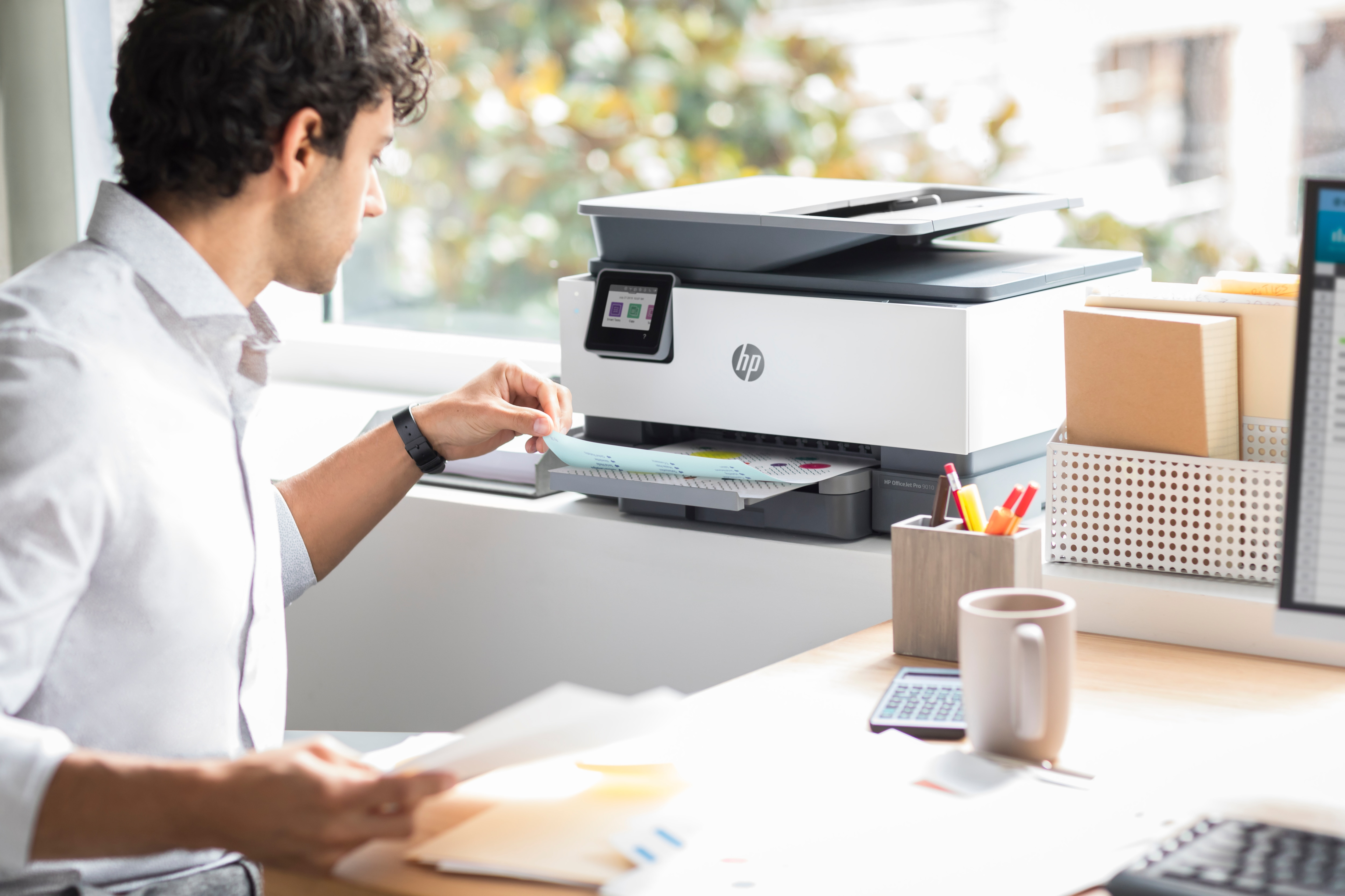 Impresora multifunción - HP OfficeJet Pro 9012, Color, 18 ppm, WiFi, USB, Compatible con HP Instant Ink