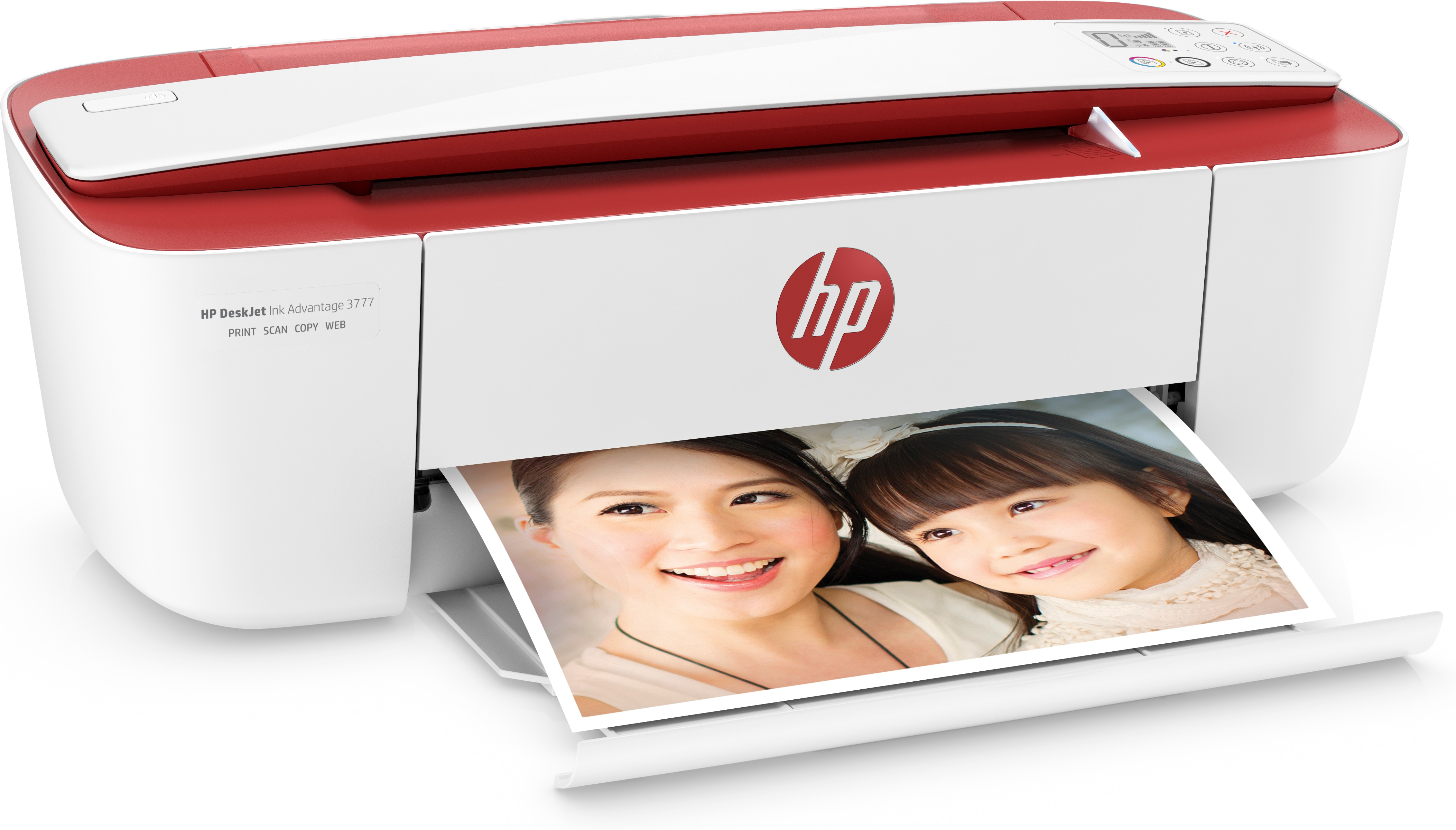 Impresora multifunción - HP Deskjet 3764, Color, 19 ppm, WiFi, USB, Compatible con HP Instant Ink