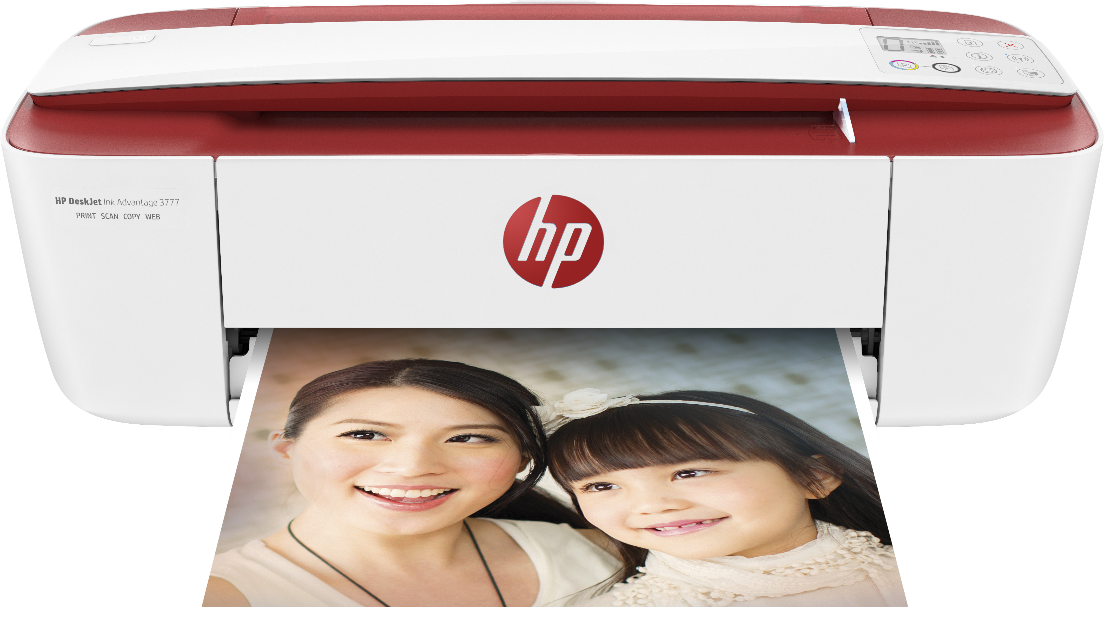 Impresora multifunción - HP Deskjet 3764, Color, 19 ppm, WiFi, USB, Compatible con HP Instant Ink