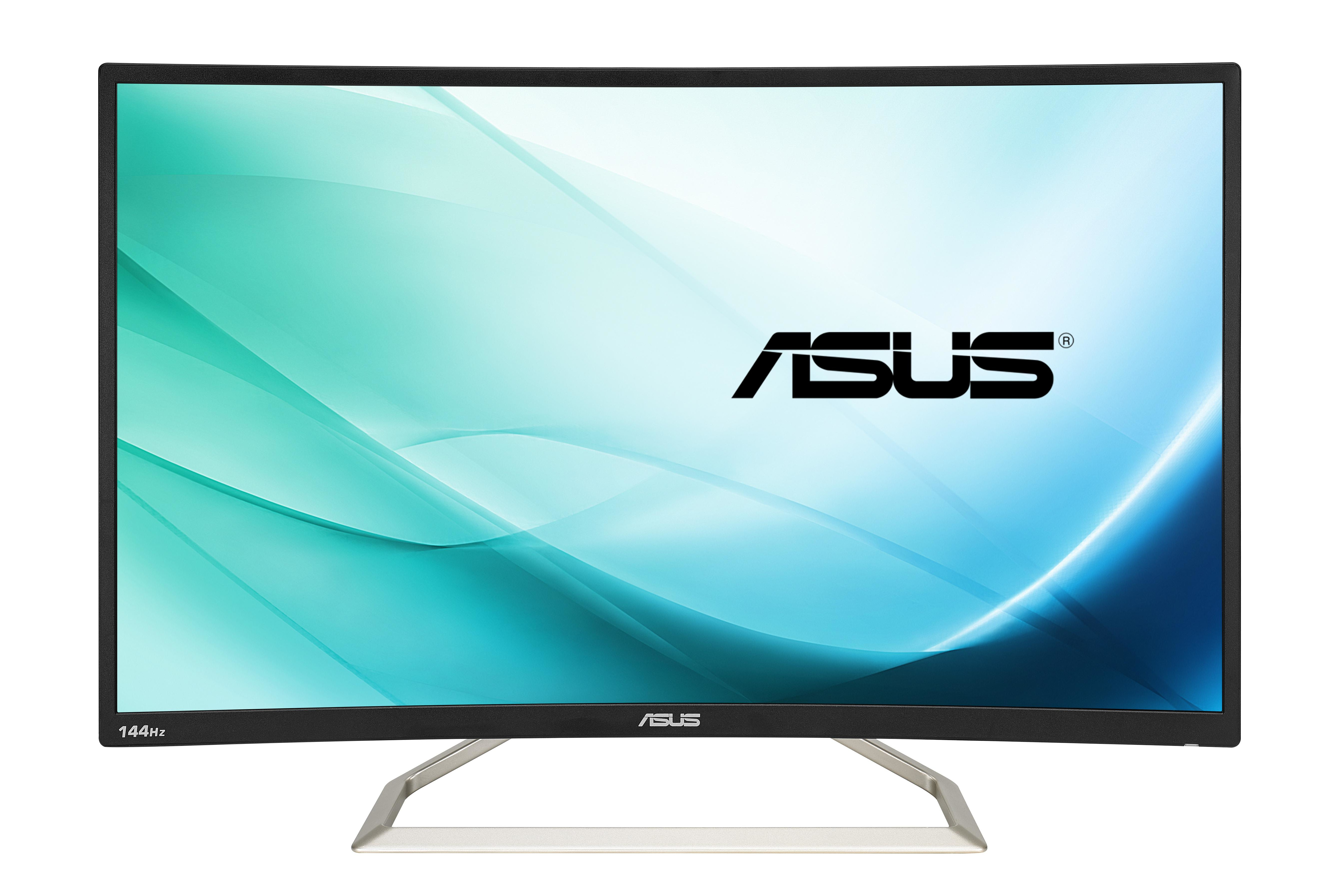 Monitor Gaming - ASUS VA326H, 31.5", Full HD, VA, Curvo, 4 ms, 144Hz, Antiparpadeo, Negro