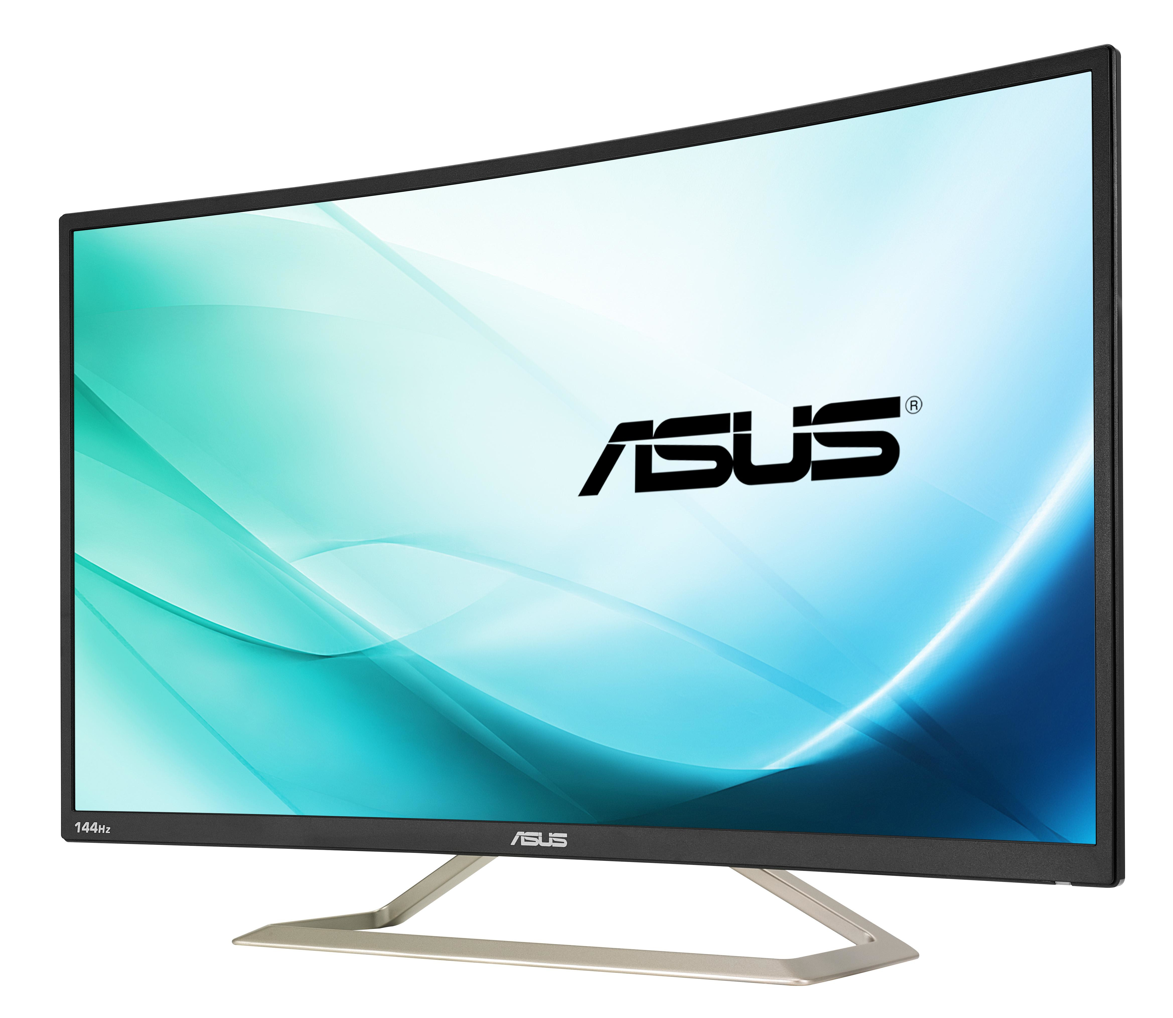 Monitor Gaming - ASUS VA326H, 31.5", Full HD, VA, Curvo, 4 ms, 144Hz, Antiparpadeo, Negro