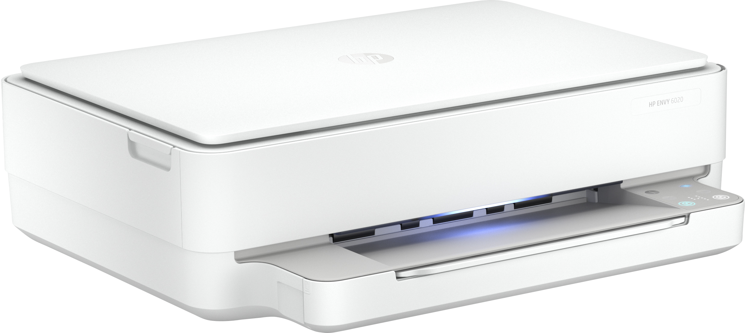 Impresora multifunción - HP Envy 6020, Color 17 ppm, 1200 ppp, WiFi, USB, 128 MB, Blanco