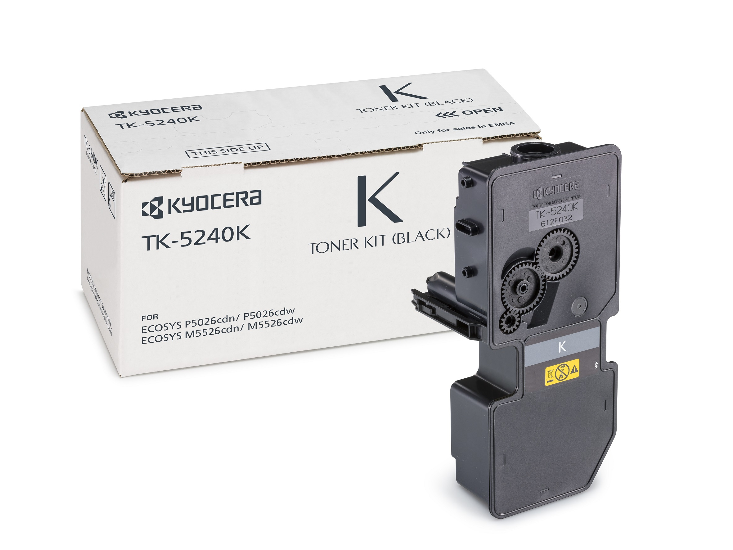 Tóner y cartucho láser - KYOCERA TK-5240K, 4000 páginas, negro