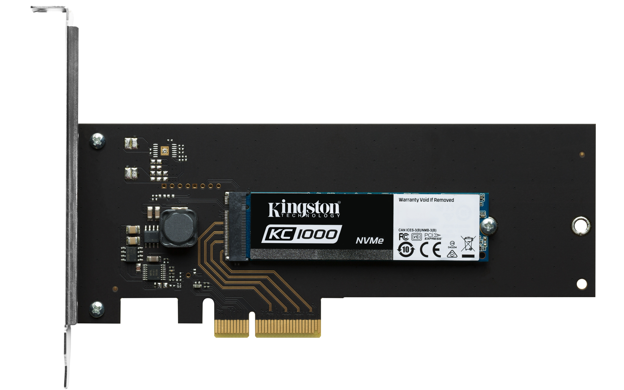 Disco SSD de 480GB - Kingston Technology KC1000, NVMe, PCIe 3.0, HHHL (CEM2.0)