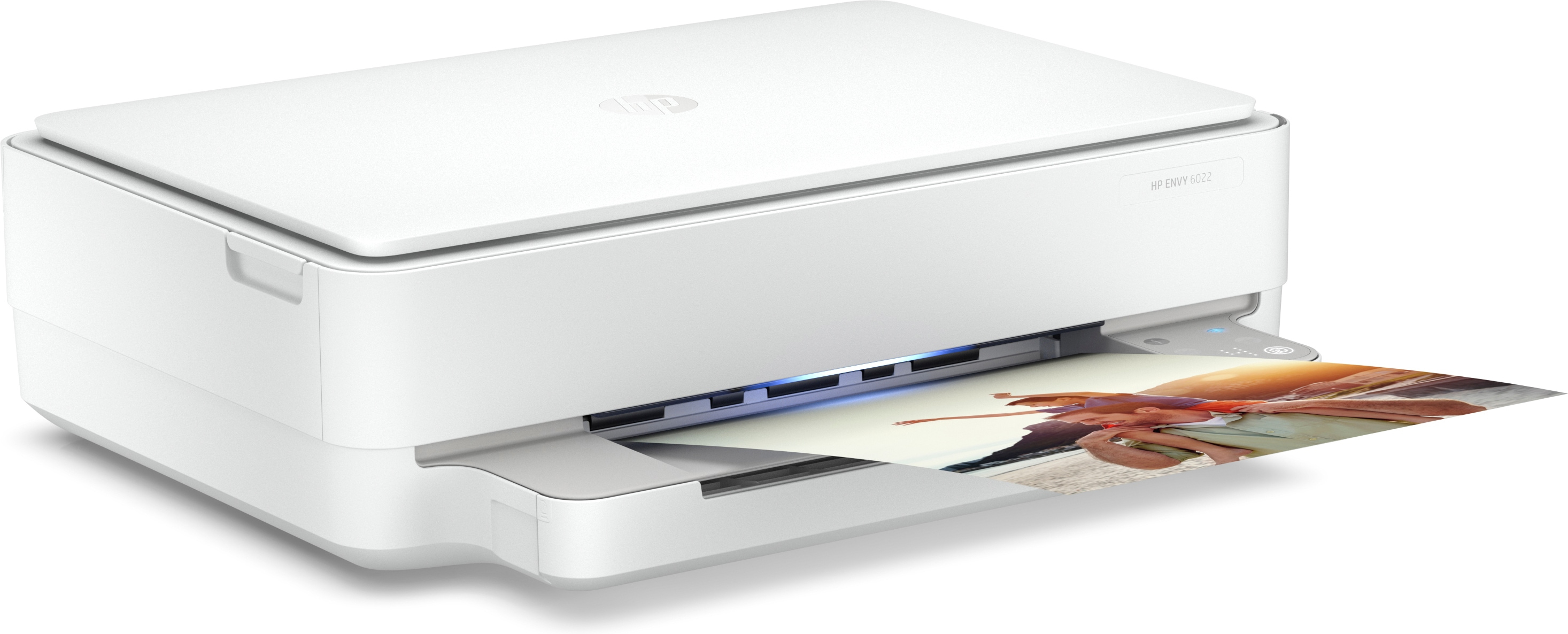 Impresora multifunción - HP Envy 6022, WiFi, 1200 x 1200 ppp, Imprime, copia y escanea, Blanco