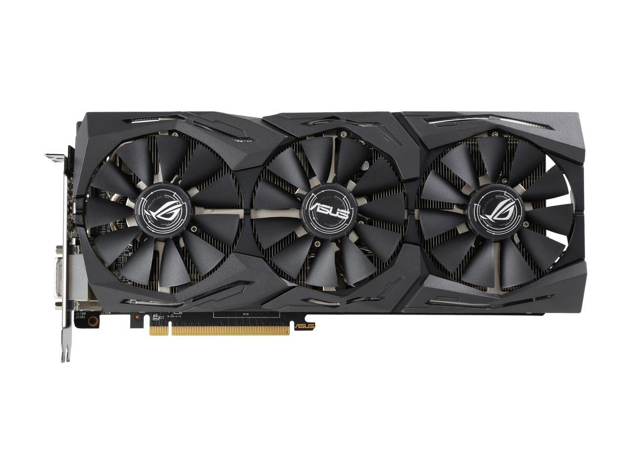 Tarjeta gráfica gaming - ASUS AMD ROG-STRIX-RX580-8G, 8 GB, GDDR5, 1360 MHz