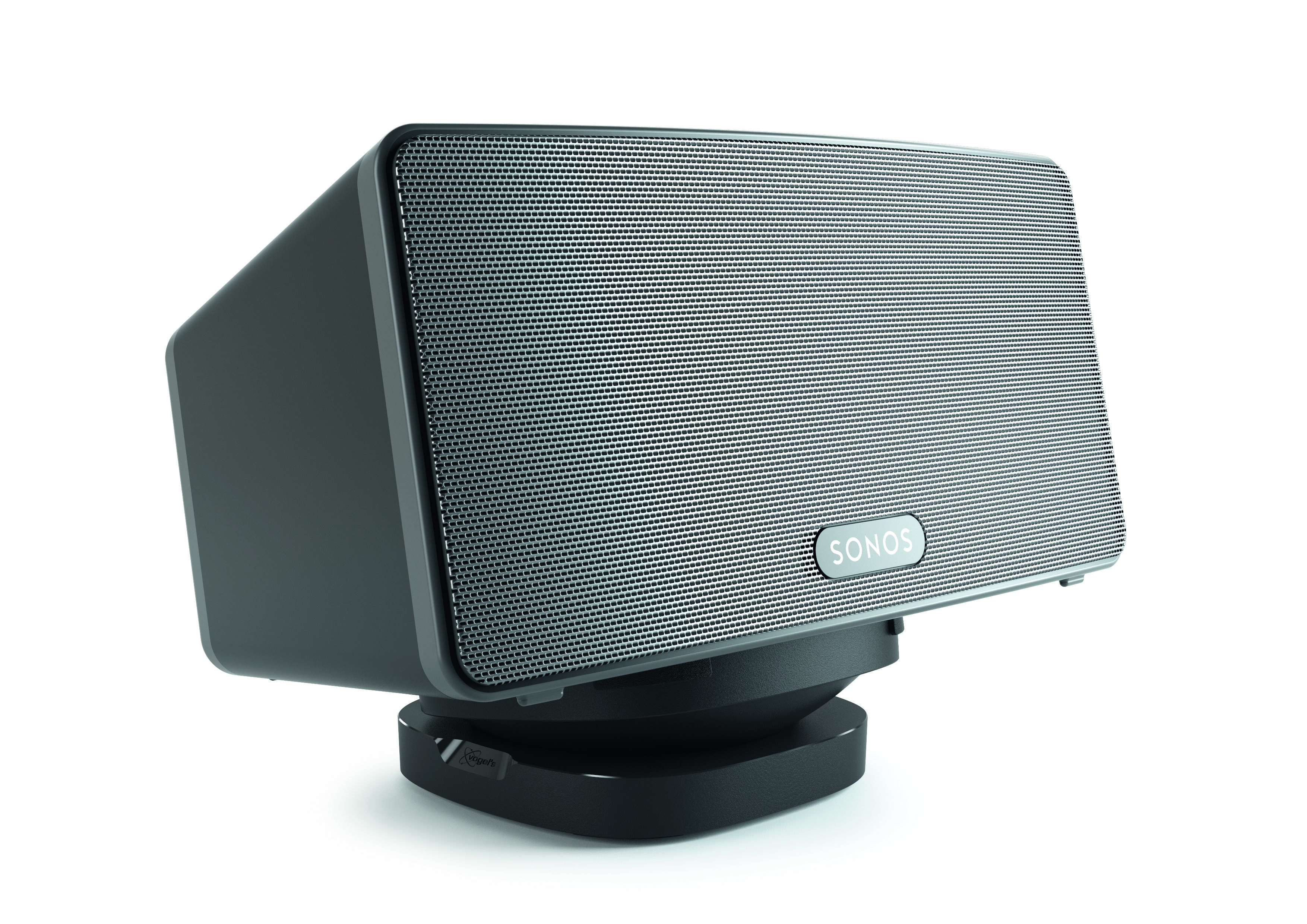 Soporte de mesa para altavoces - Vogel's Sound 4113, Para Sonos Play1 & Play3, Negro