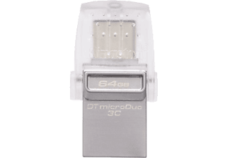 KINGSTON Pendrive 64GB, DT MicroDuo 3C USB 3.0 + Type-C (100/15)