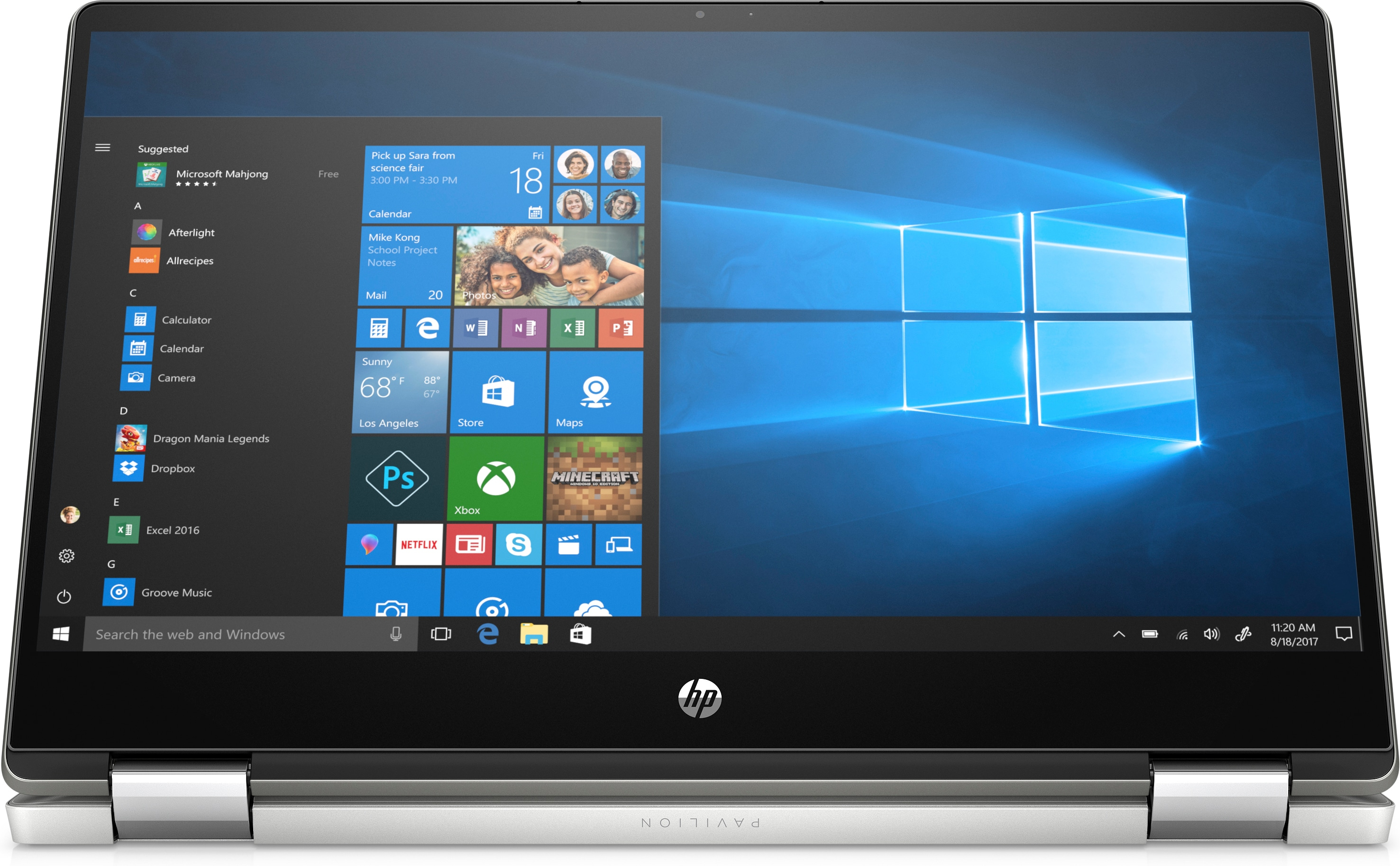Convertible 2 en 1 - HP Pavilion x360 14-dh1023ns, 14", Intel® Core™ i3-10110U, 8 GB, 512 GB, W10, Plata