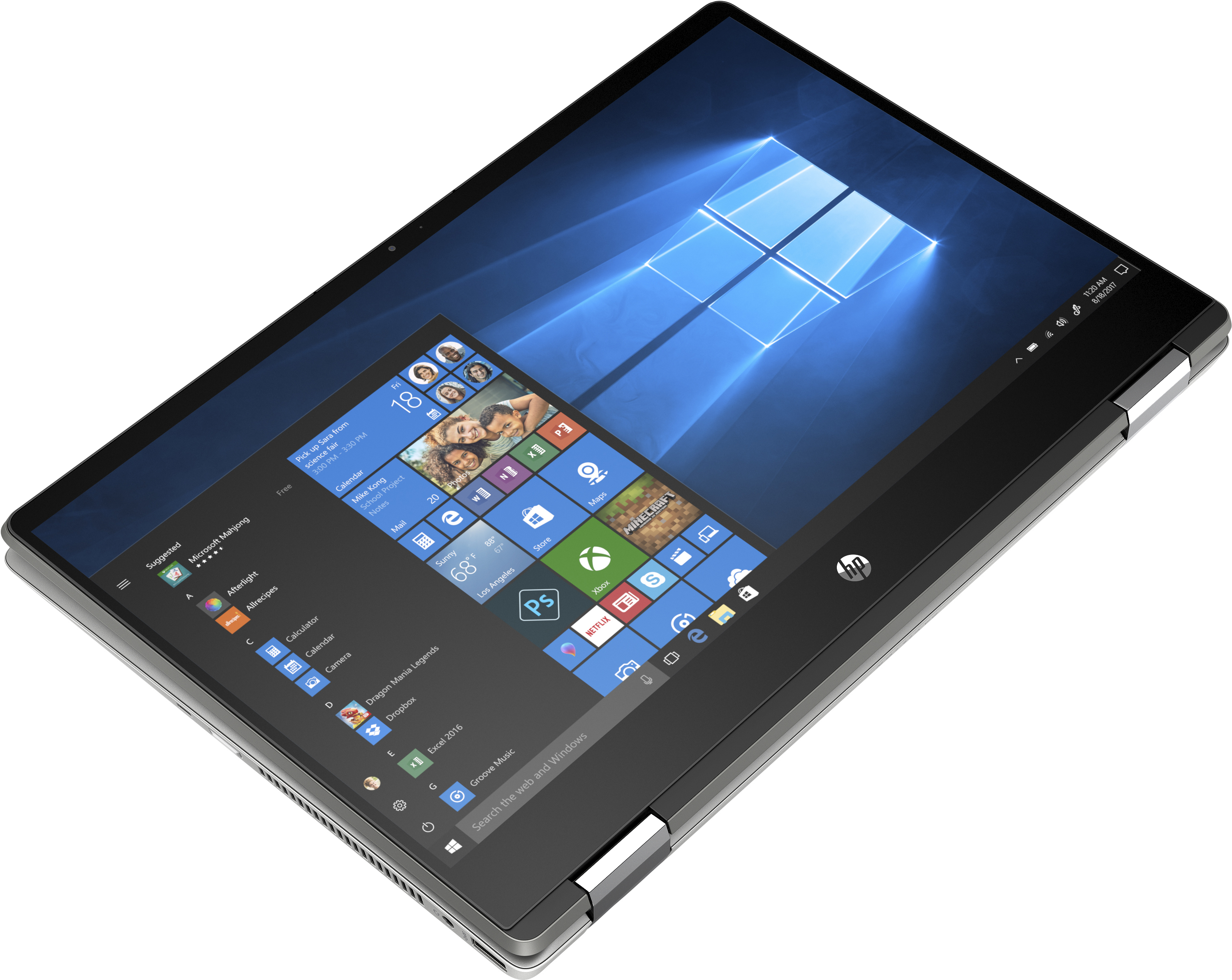 Convertible 2 en 1 - HP Pavilion x360 14-dh1023ns, 14", Intel® Core™ i3-10110U, 8 GB, 512 GB, W10, Plata