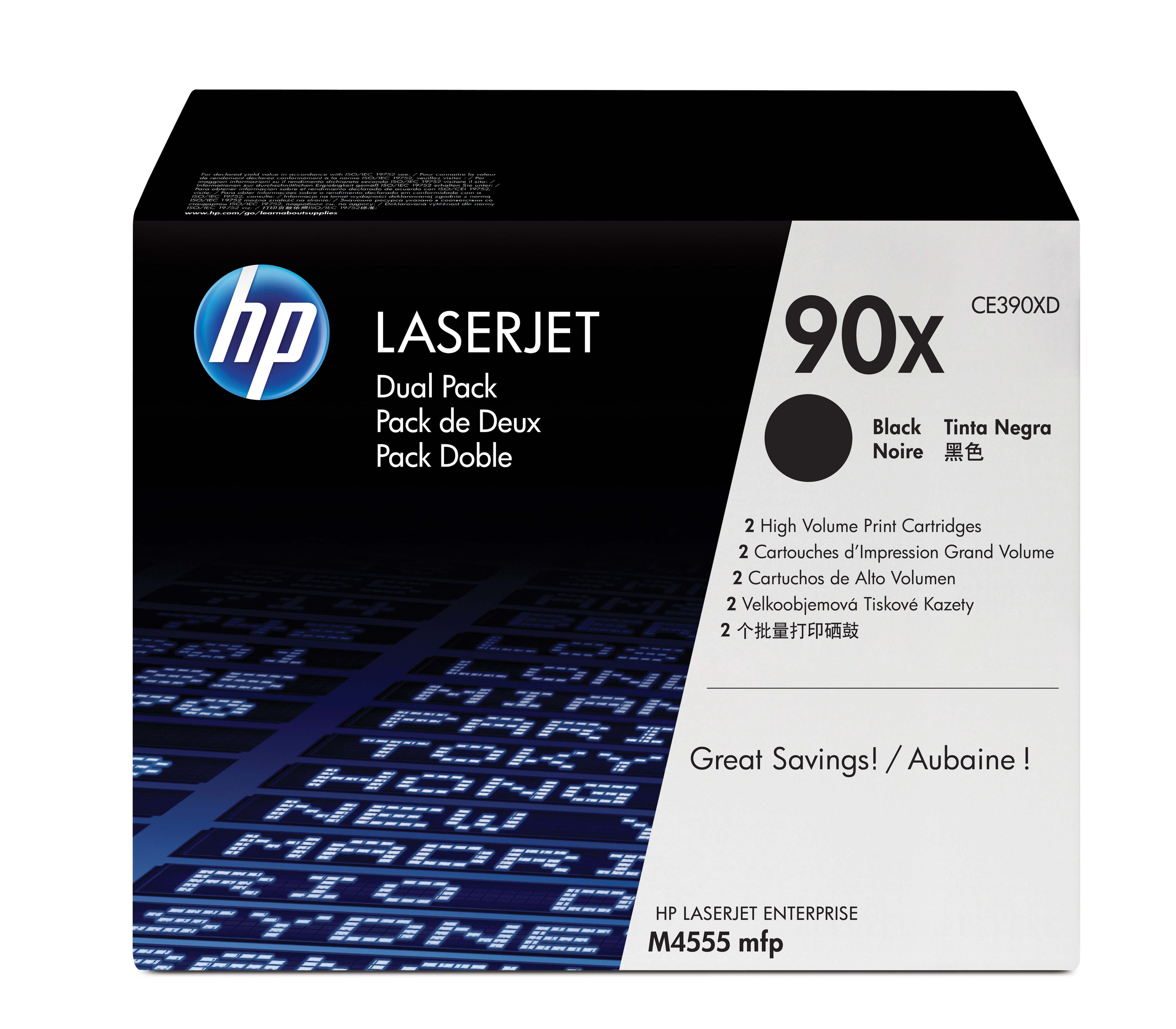 HP 90X - Paquete de 2 - Alto rendimiento - negro - original - LaserJet