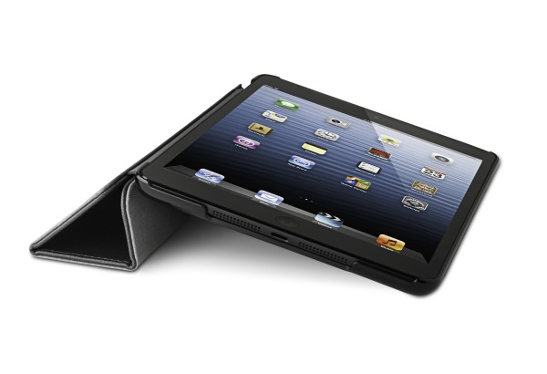 Funda para Tablet - Kensington, FUND. PIEL COVER STAND NEGR IPADMINI