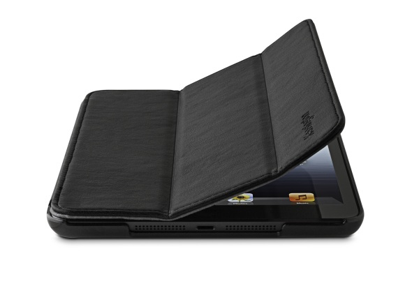 Funda para Tablet - Kensington, FUND. PIEL COVER STAND NEGR IPADMINI
