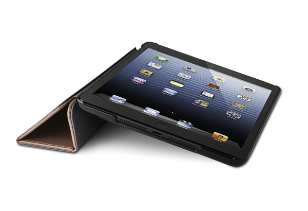 Funda para iPad mini - Kensington, con función soporte, piel, color marrón