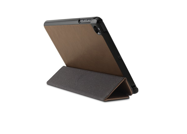 Funda para iPad mini - Kensington, con función soporte, piel, color marrón