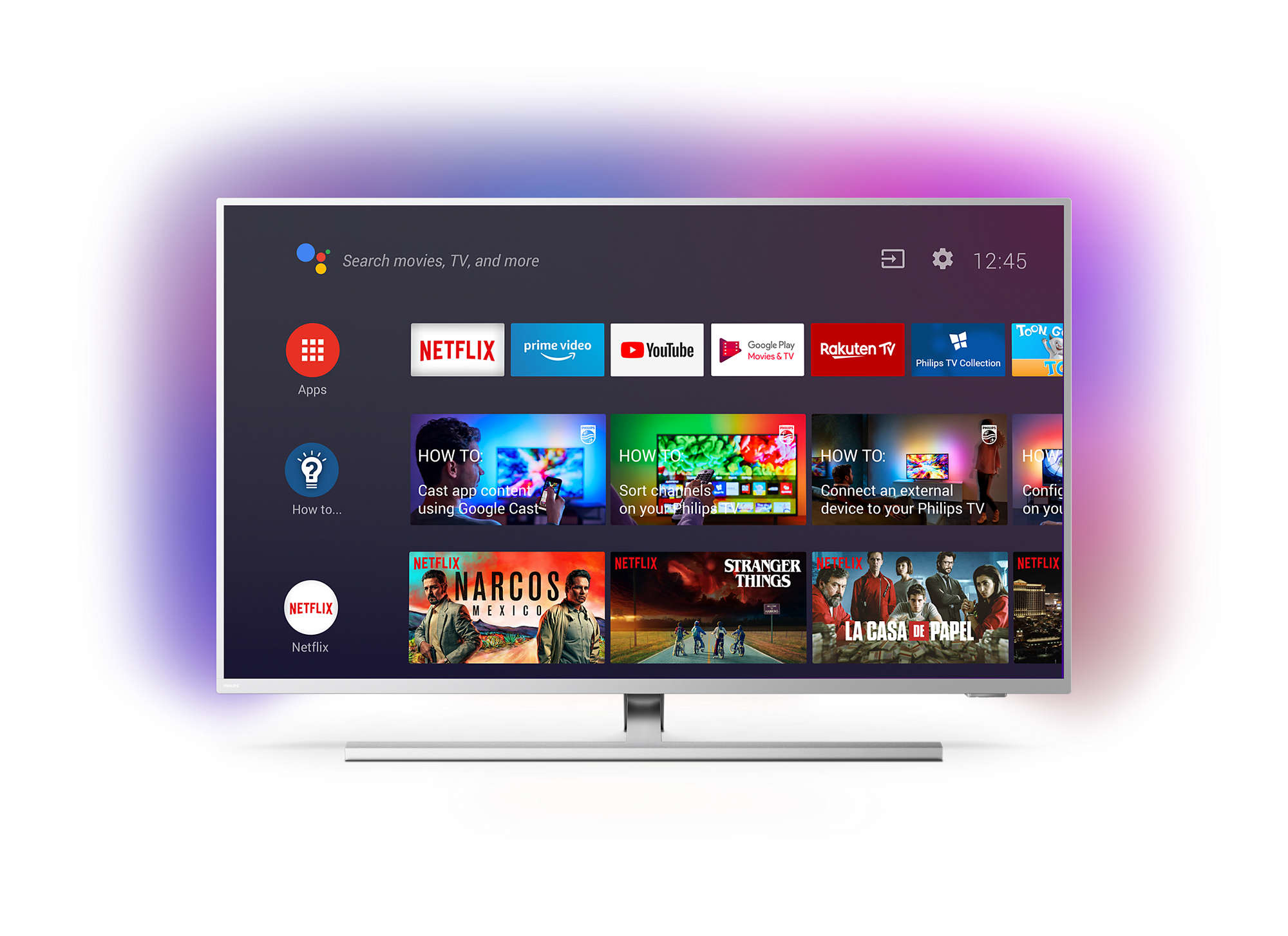 TV LED 43" - Philips 43PUS8535/12, UHD 4K, Android TV, Ambilight, Procesador P5, Control por Voz