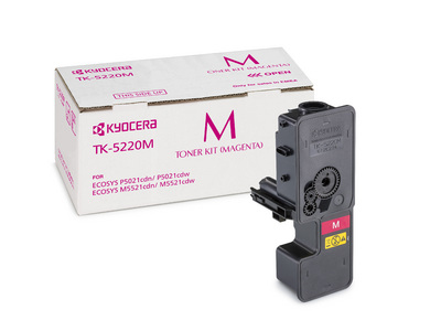 Tóner de láser - KYOCERA TK-5220M, 1200 páginas, magenta