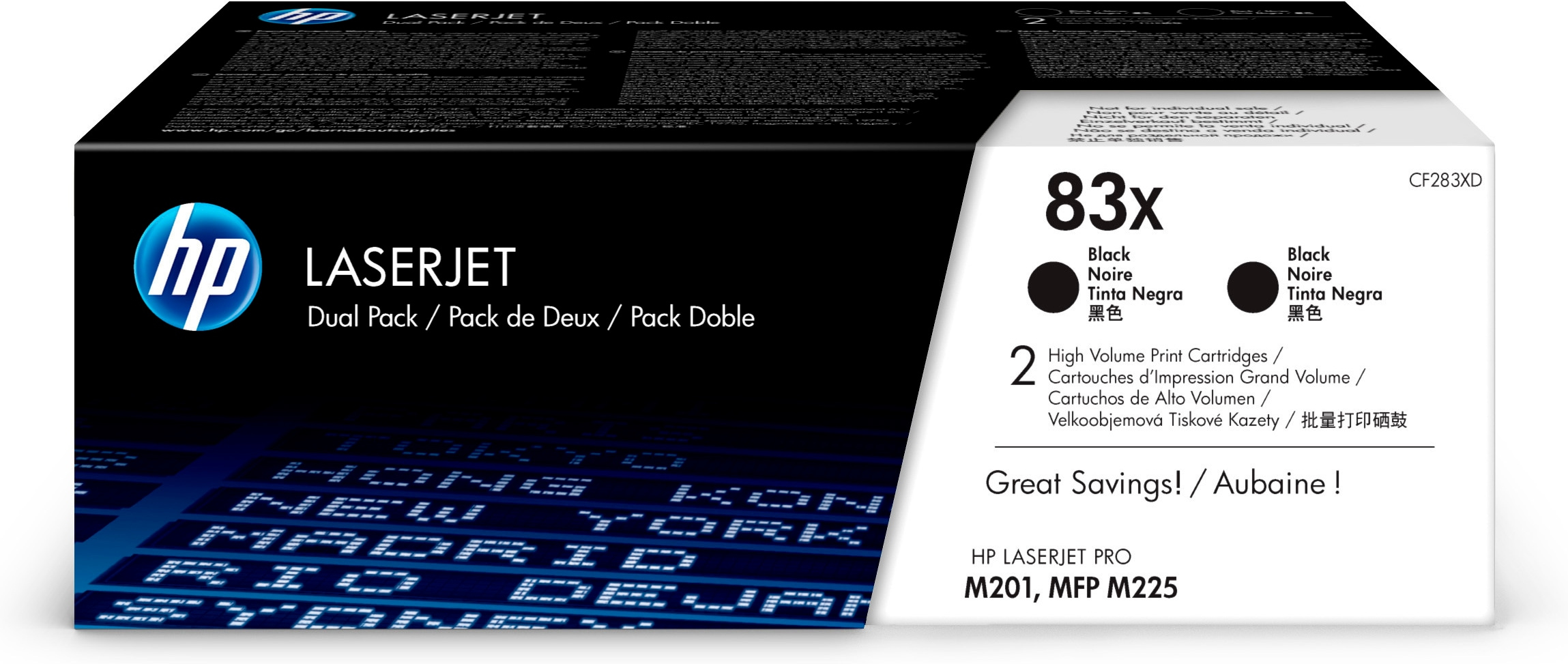 HP 83X Doppelpack Schwarz