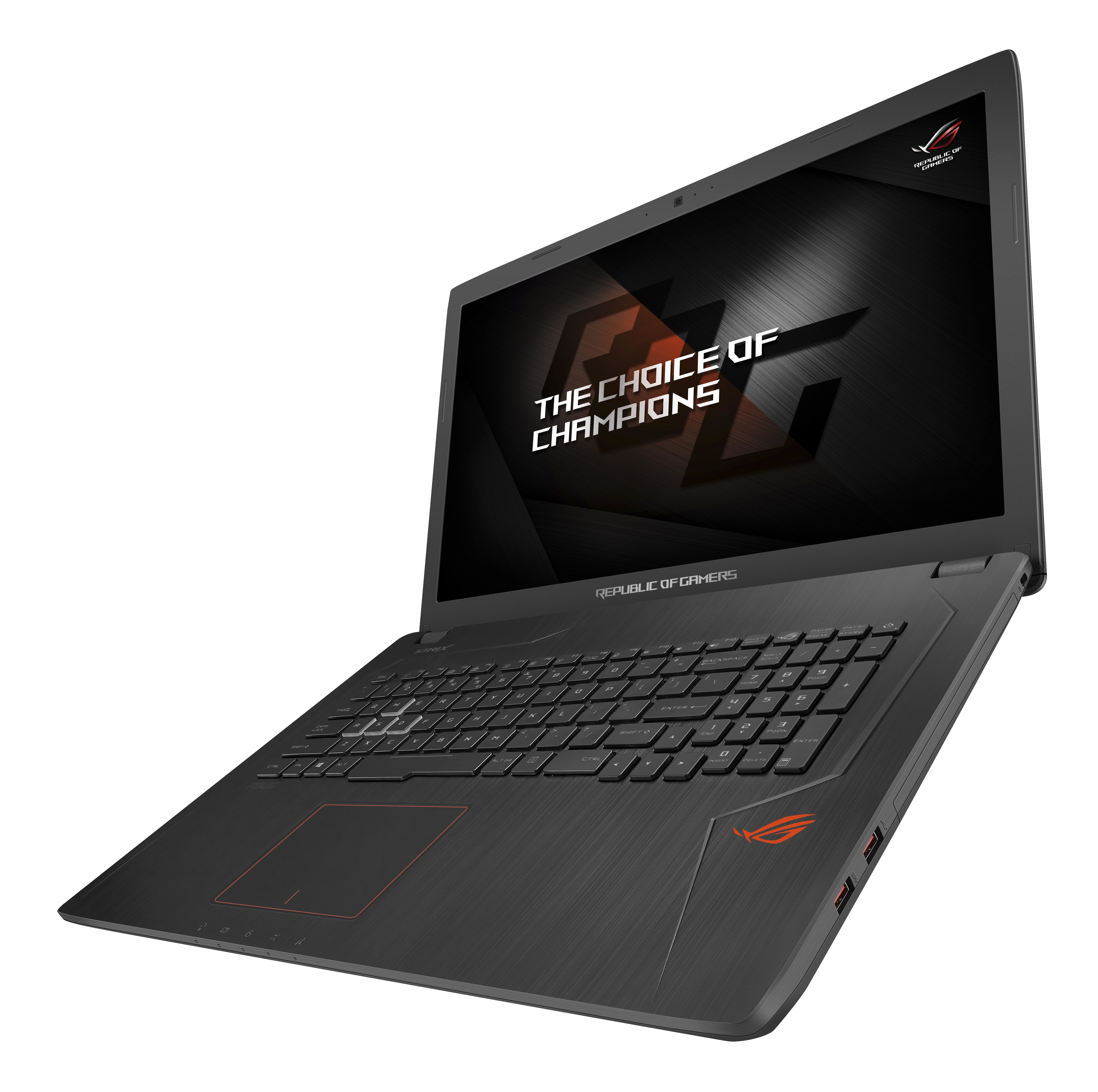Portátil gaming - ASUS GL753VD-GC011, 17.3", i7-7700HQ, GTX1050, RAM 8GB, 1TB HDD+128GB SSD, Negro