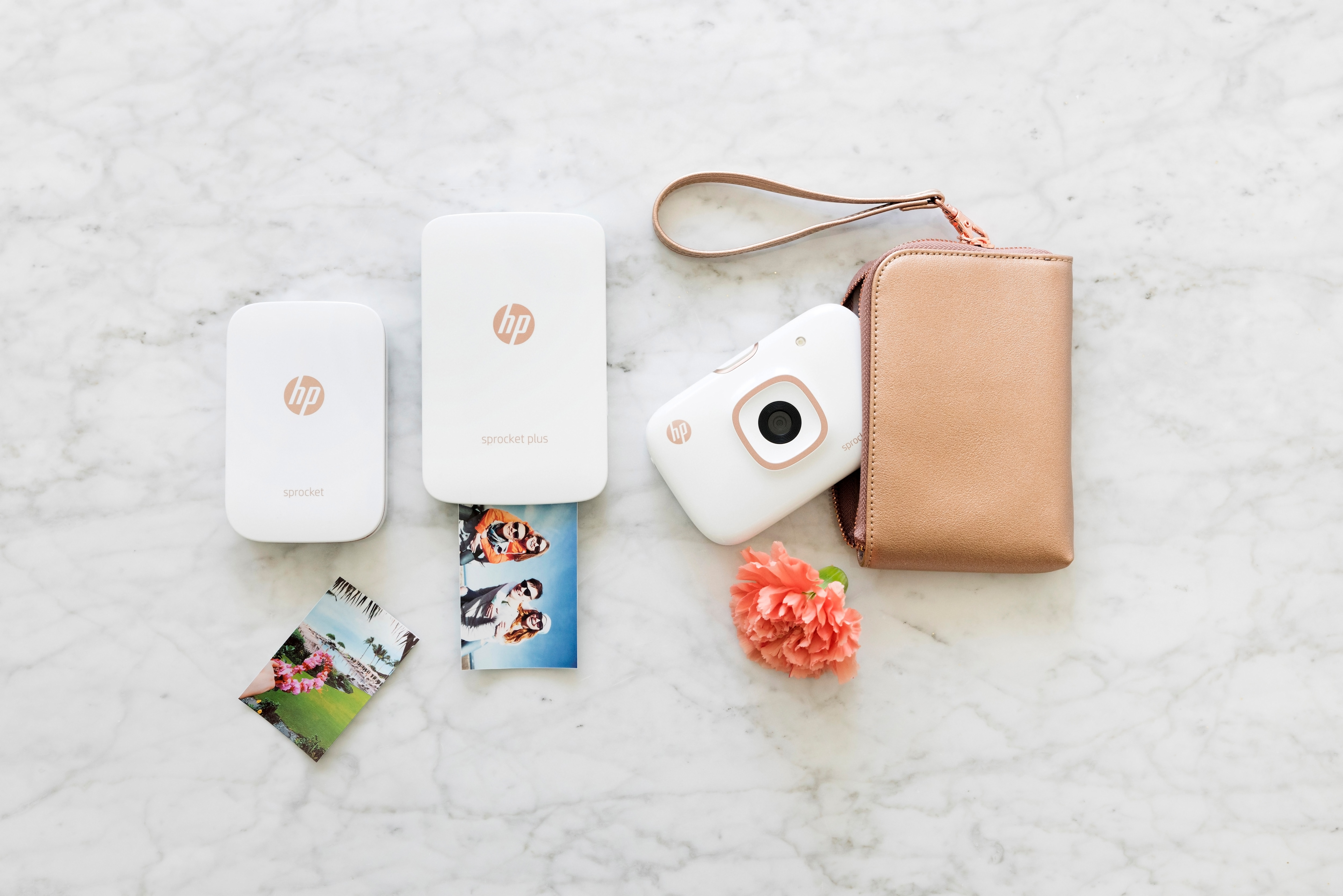 Impresora - HP Sprocket, con tecnología Bluetooth, Impresión sin tinta, Blanca