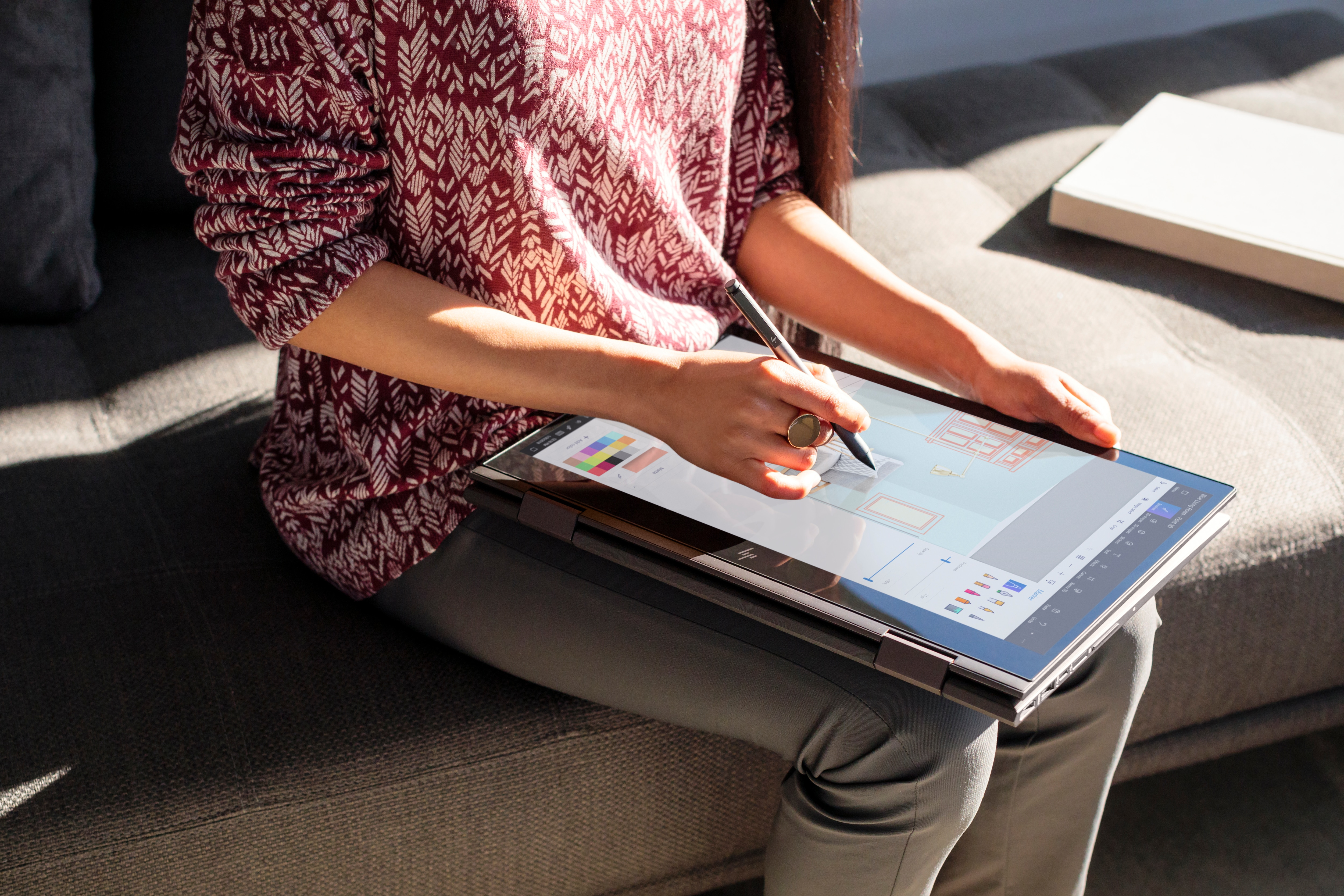 HP Tilt Pen Stift Silber
