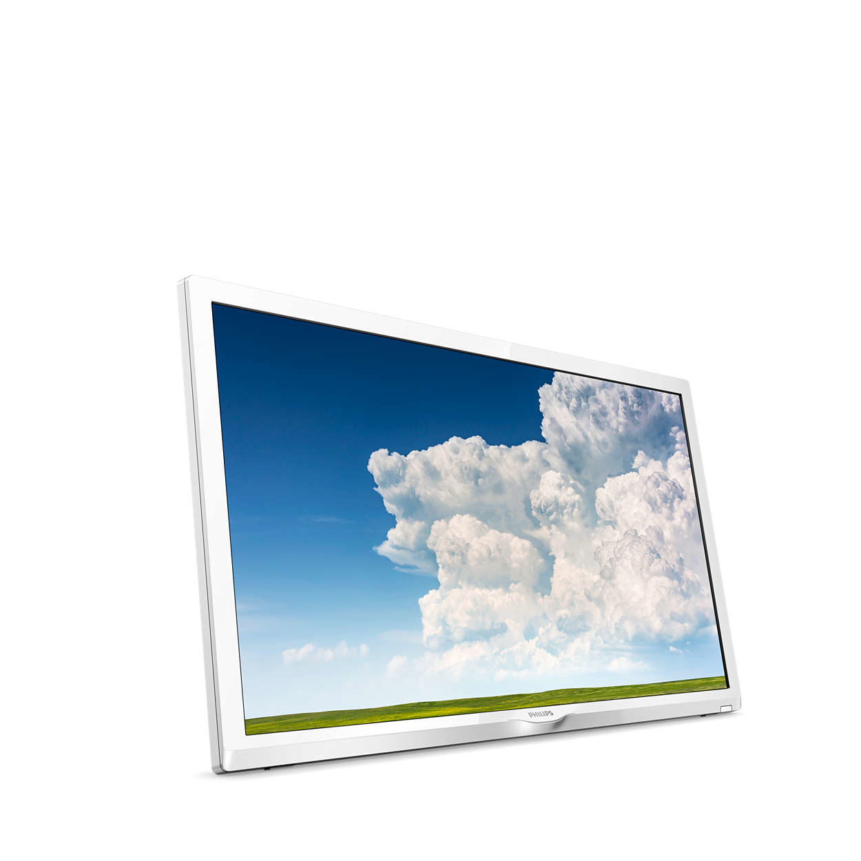 TV LED 24" - Philips 24PHS4354, HD Ready, Sintonizador Satélite, Pixel Plus HD, TDT 2, HDMI, Blanco
