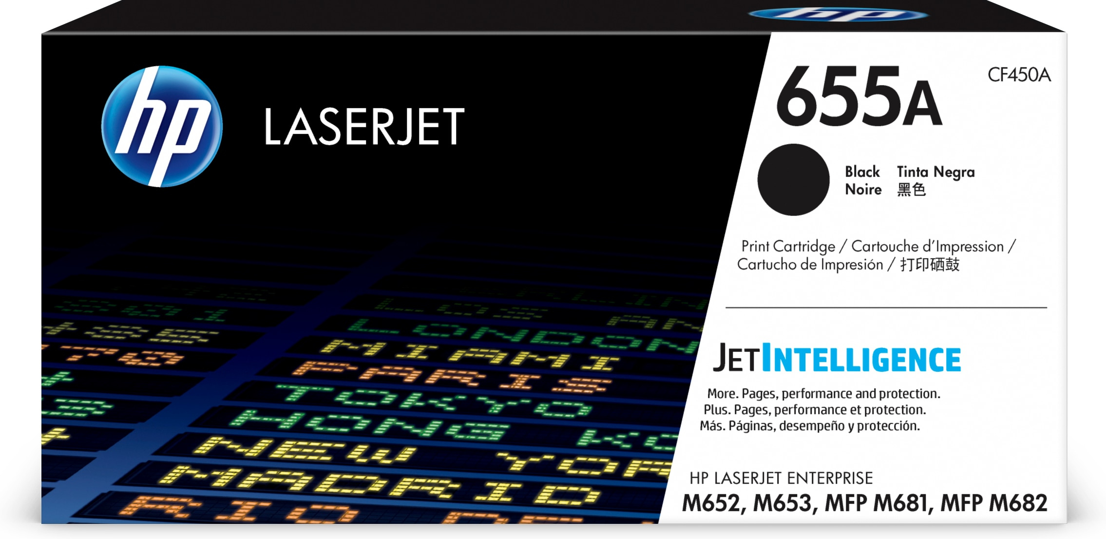 Cartucho de Tóner - HP Original LaserJet 655A, Negro