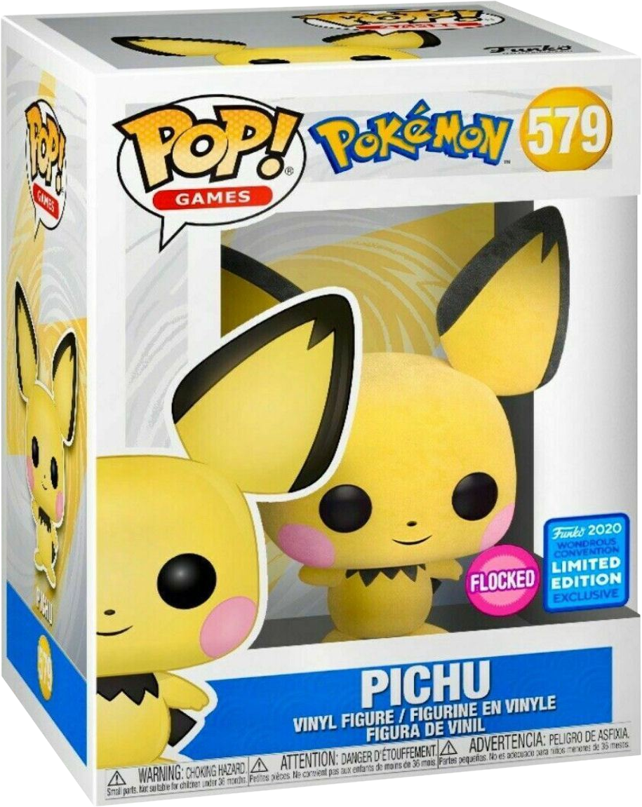 FUNKO POP! Games: Pokémon - Pichu (Limited Edition) - Sammelfigur (Gelb/Schwarz/Pink)