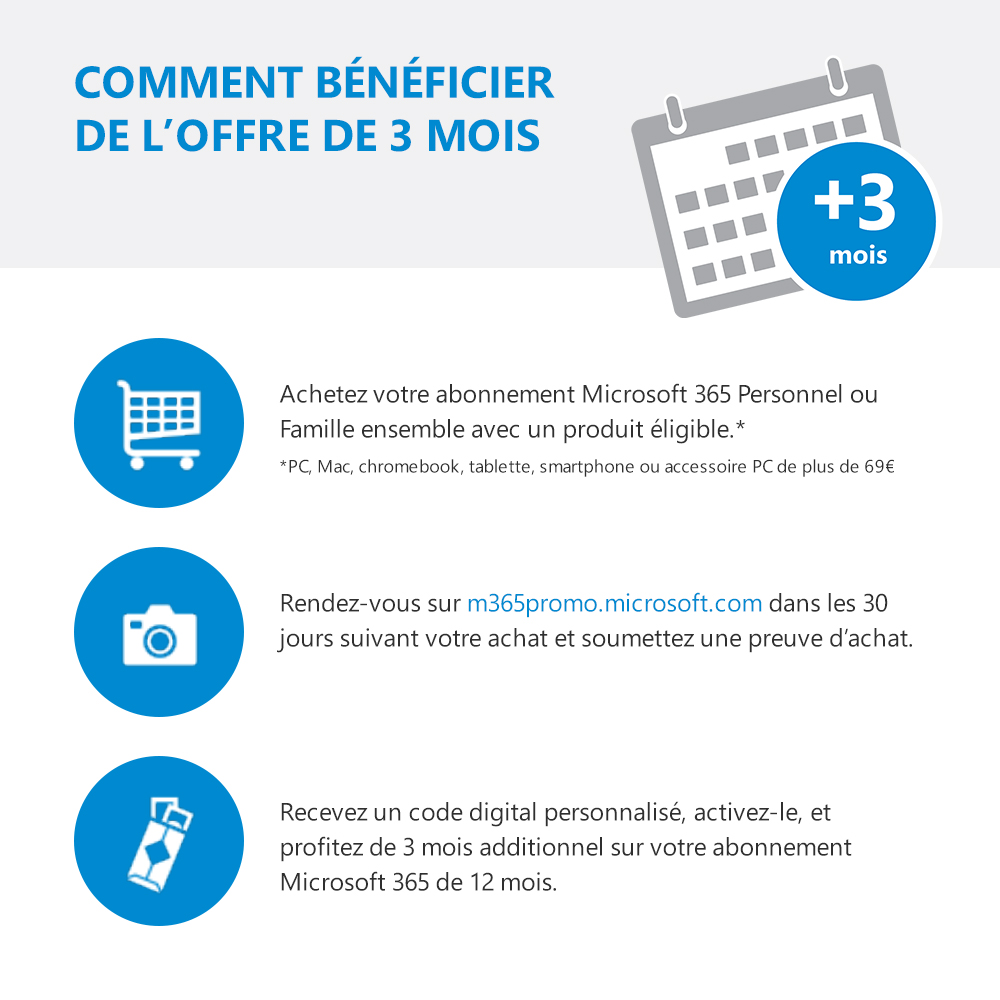 Microsoft 365 Famille GER 12 mois (+3 mois extra si acheté ensemble avec un laptop*)