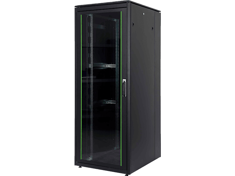 DIGITUS DN-19 42U-8/10-B-1, Schwarz, RAL 9005 Stahlblech