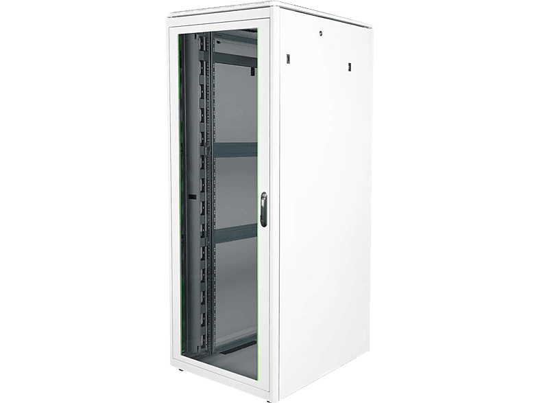 DIGITUS DN-19 42U-8/10-1, Lichtgrau, RAL 7035 Stahlblech