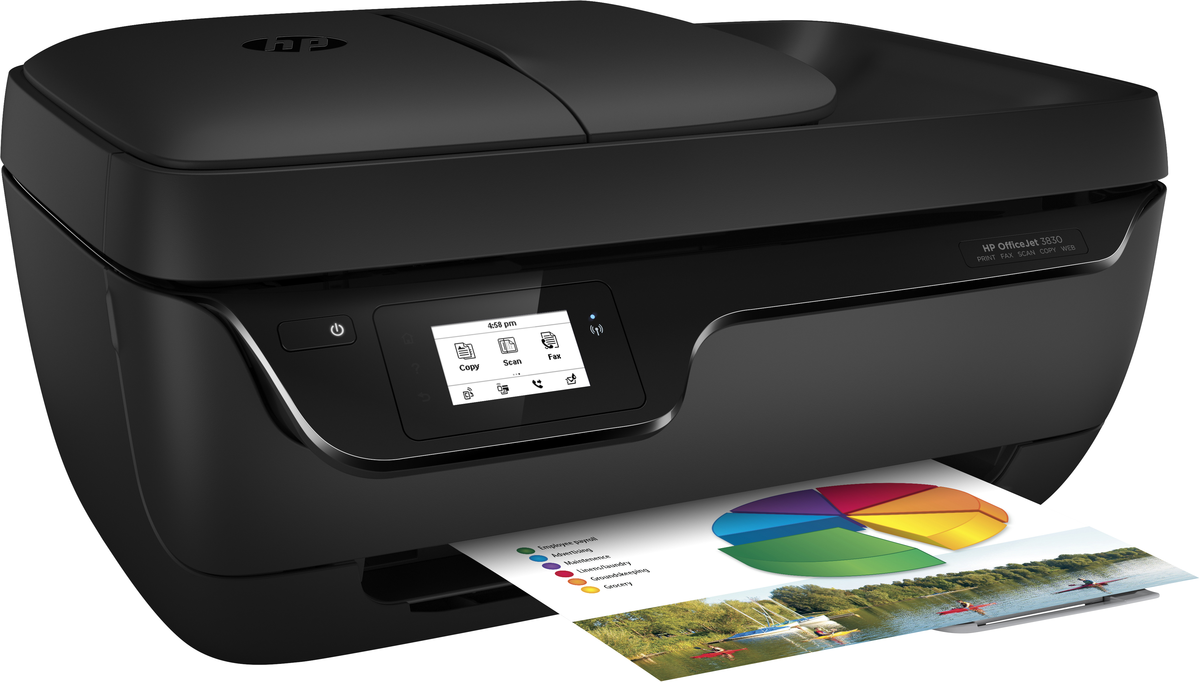 Impresora Multifunción - HP OfficeJet 3830, WiFi, impresión móvil