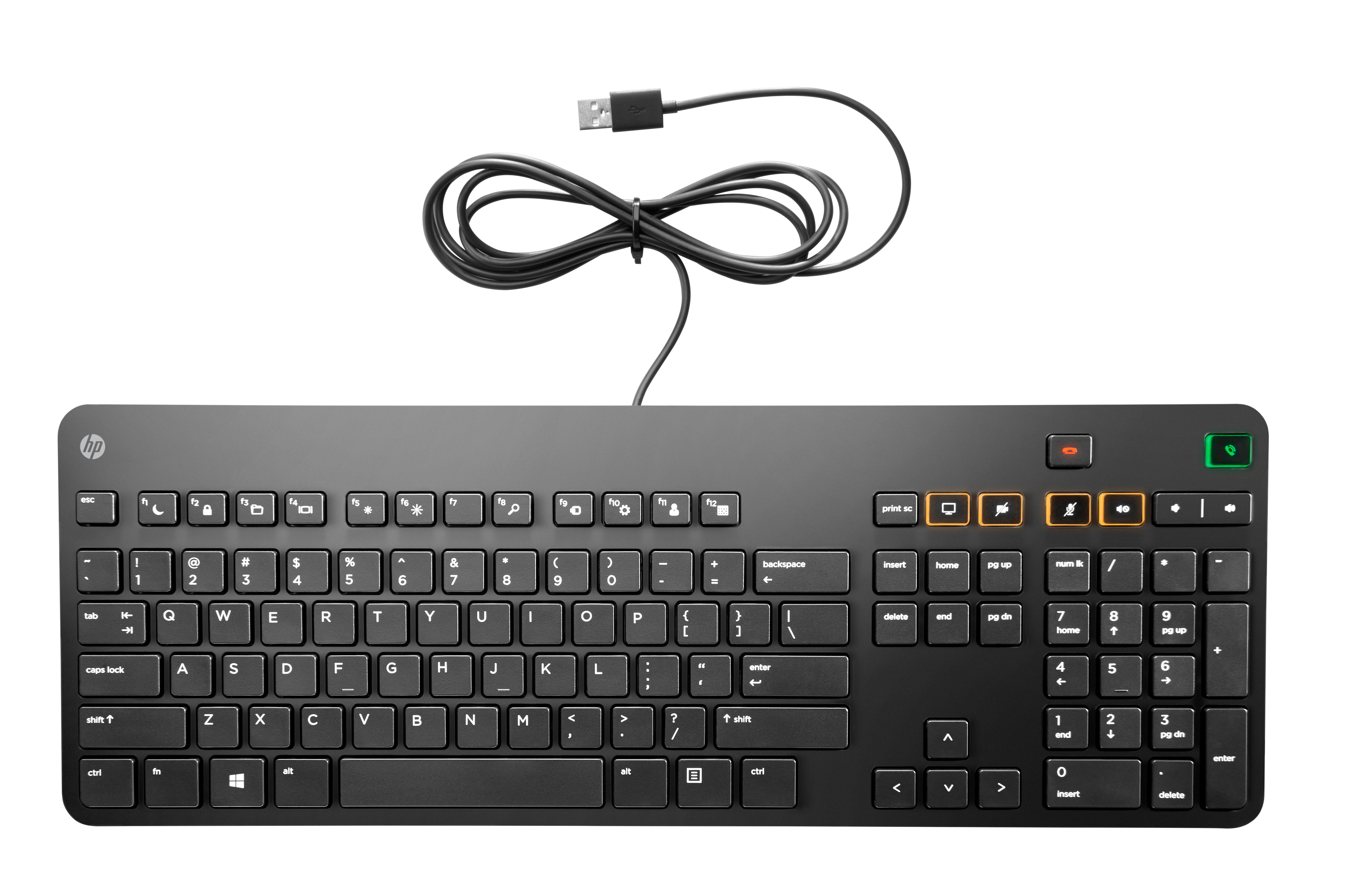 Teclado - HP K8P74AA, USB, QWERTY, Inglés