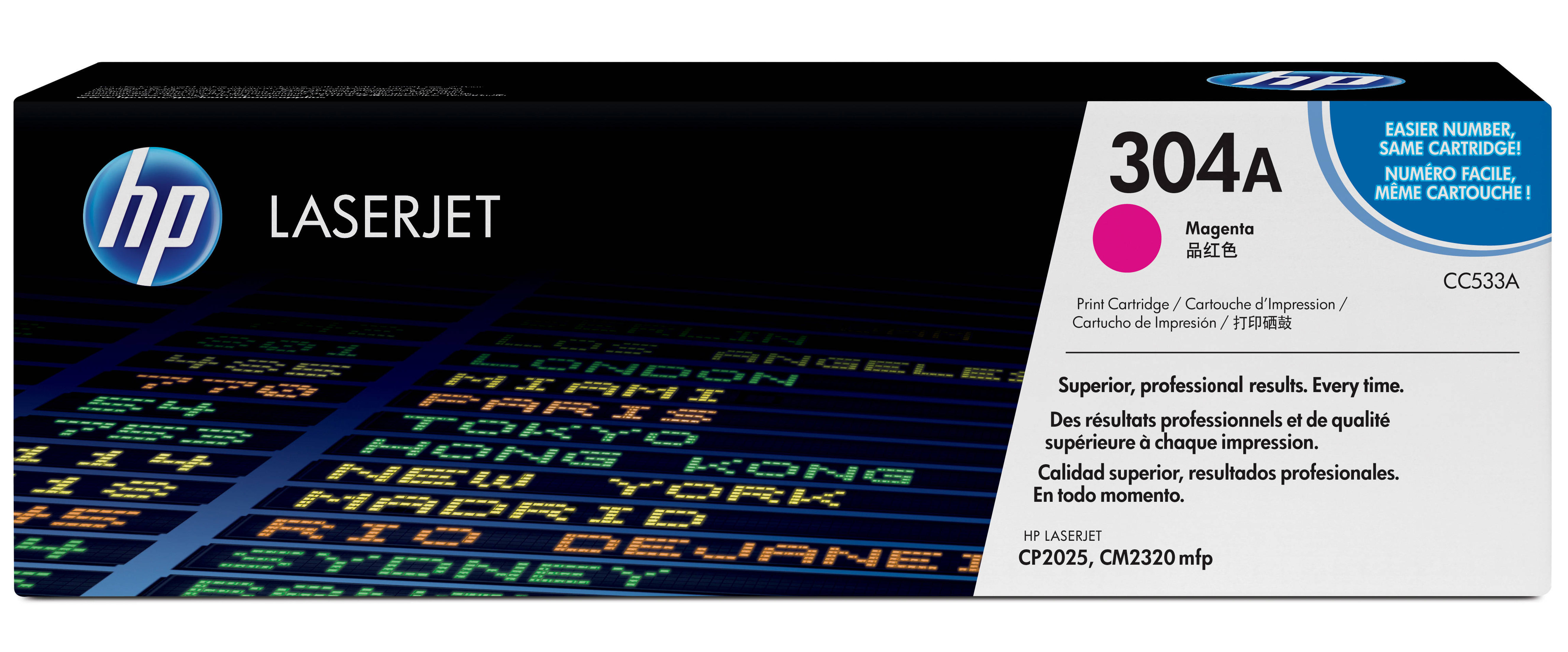 Tóner - HP, 304L LaserJet, Magenta, CC533L