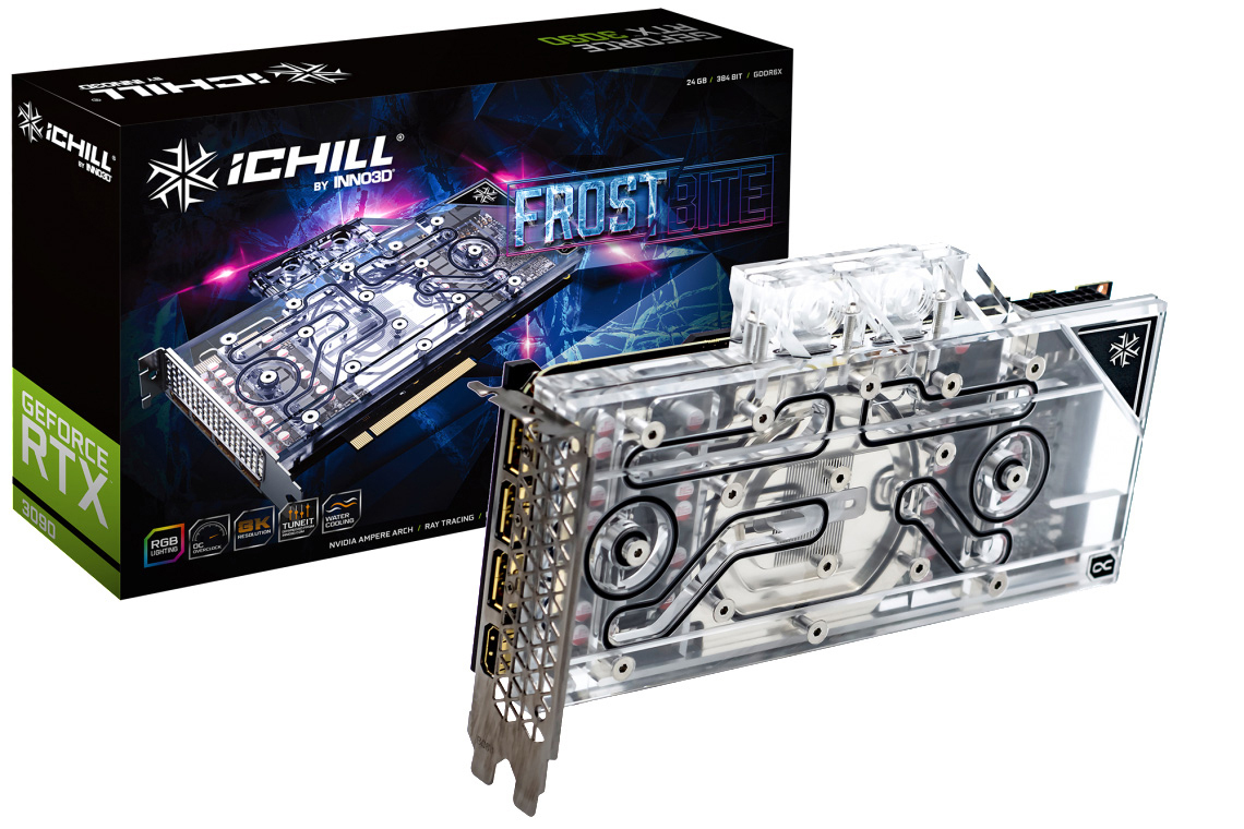 INNO3D GeForce RTX™ 3090 iCHILL FROSTBITE 24 GB (C3090-246XX-1880FB) (NVIDIA, Grafikkarte)