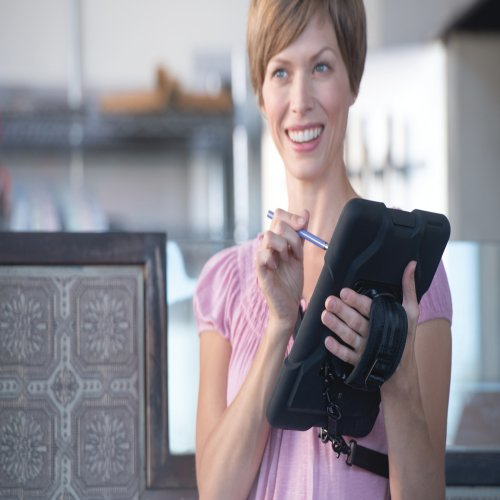 Funda - Kensington,  BELT.IPAD2/34.2, Funda antigolpes, Negro