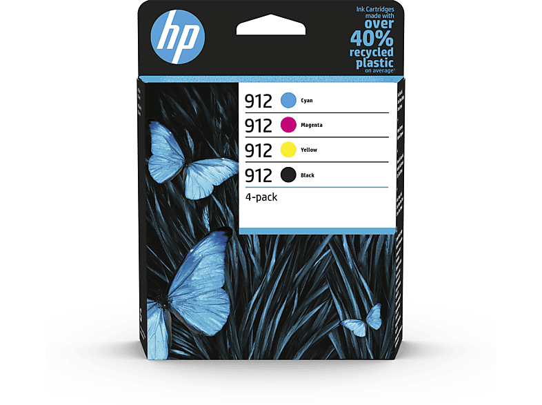 HP 912 Zwart - 3 Kleuren