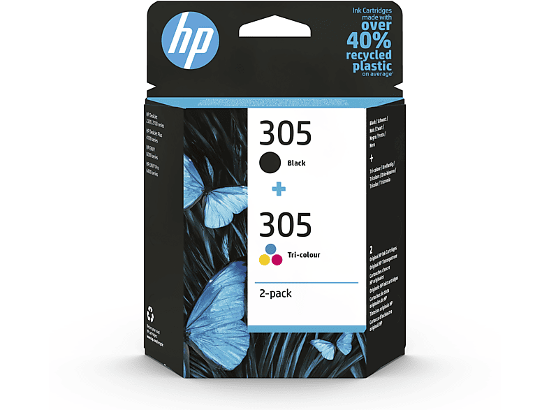 HP 305 Zwart - Kleuren
