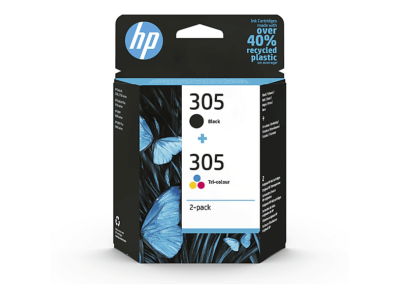 HP 305 Cartouches d'encre Noir et Tri-couleur Pack de 2