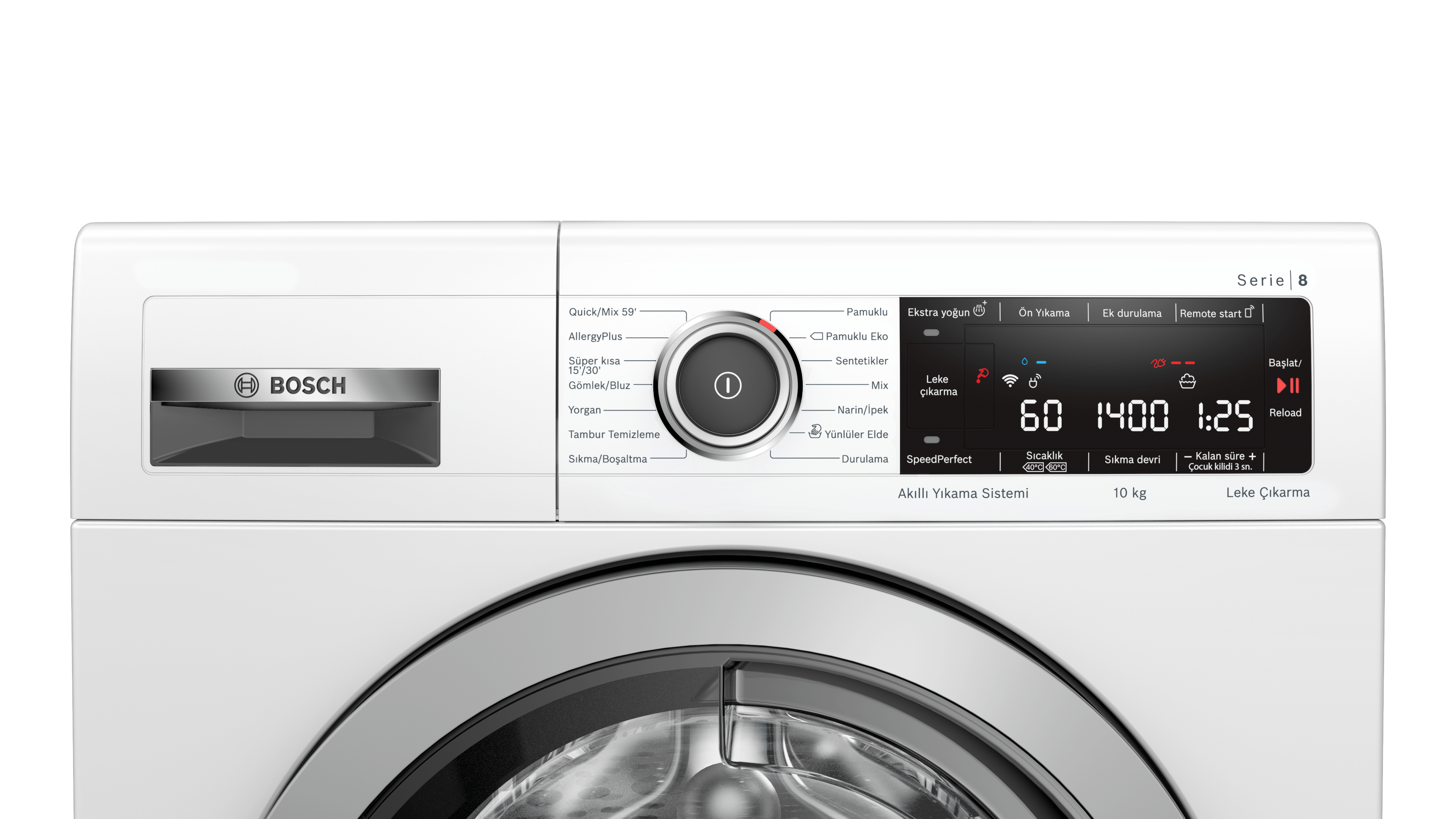 BOSCH WAX28M80TR A+++ %30 Enerji Sınıfı 10Kg 1400 Devir Çamaşır Makinesi Beyaz