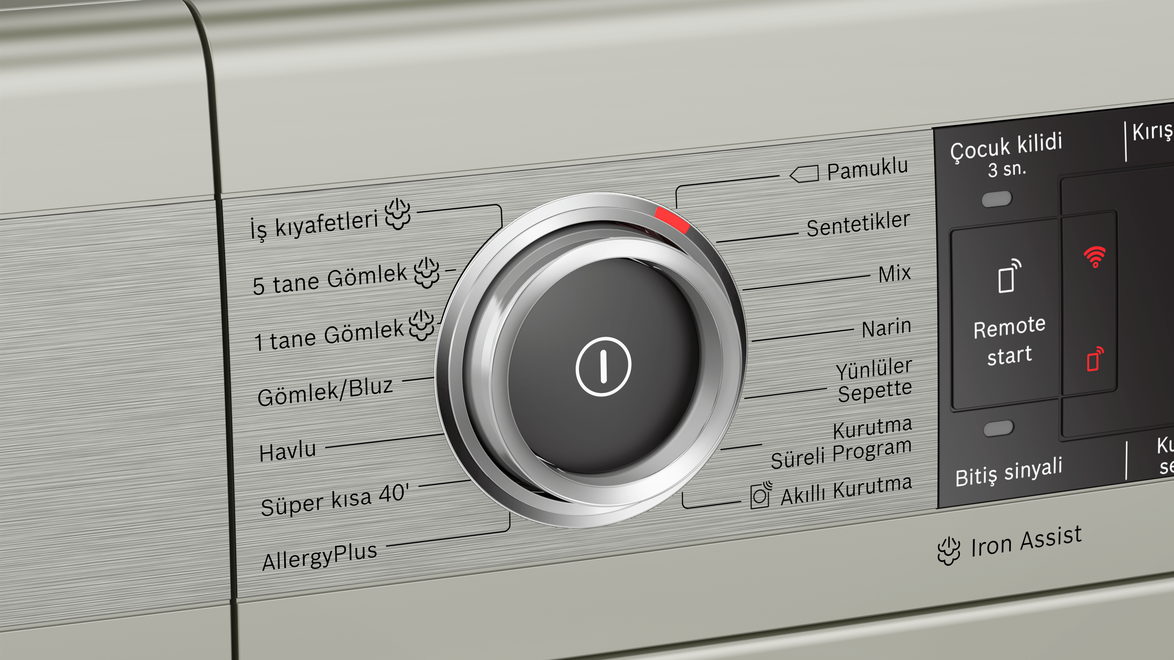 BOSCH WTX87K8XTR A++ Enerji Sınıfı 9kg Kurutma Makinesi Inox